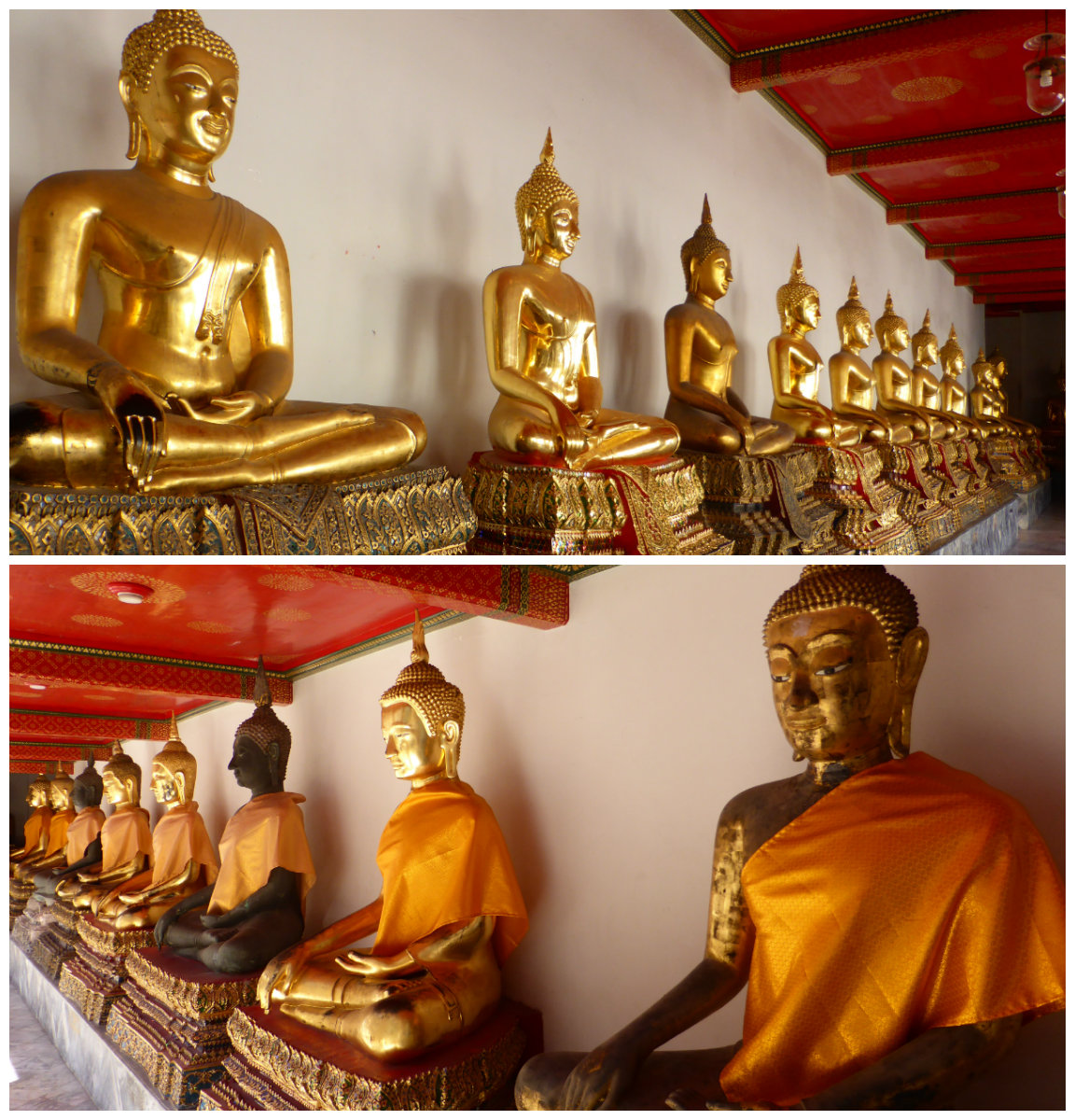 bouddhas rangés